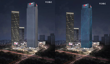 212米超高層寫字樓燈光，揚光照明點亮城市天際線
